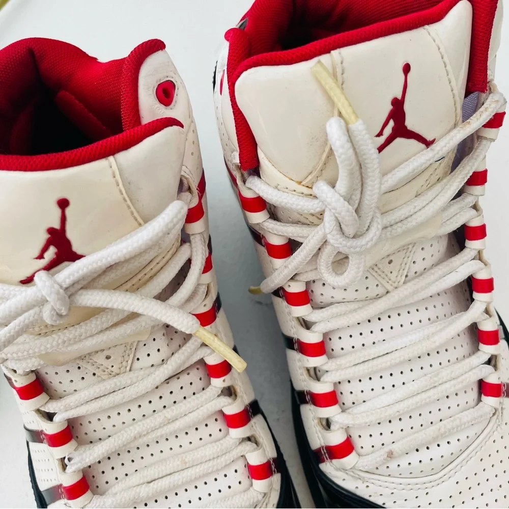 Air Jordan Play In These White Varsity Red Sneakers